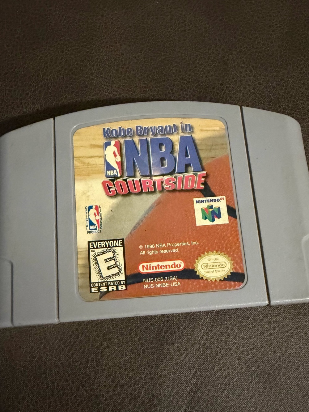 Nintendo Gray and Black N64 Game Pak Cartridge